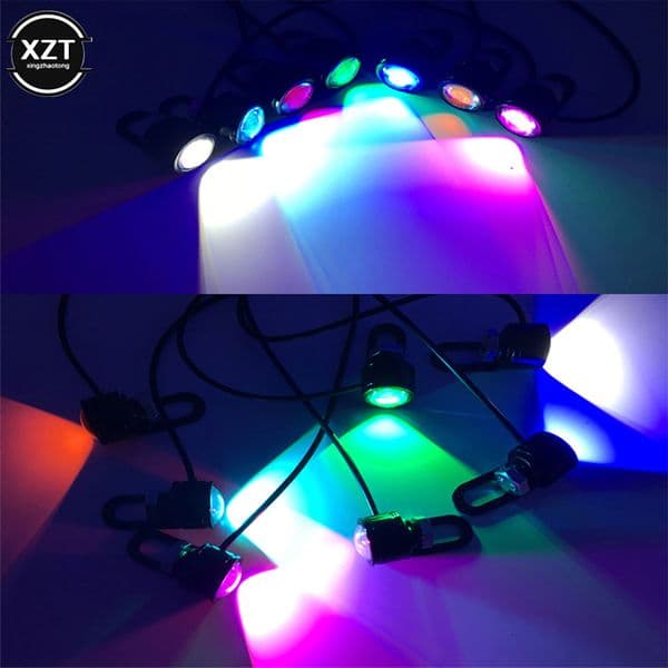 2Pcs Super Bright Driving Light Eagle Eye LED Reverse Backup Driving Light Motorcycle Fog Lamp Headlight Daytime Running Light