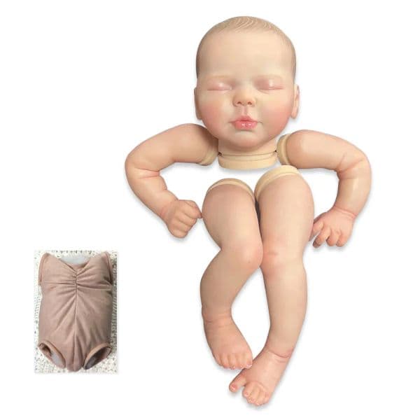 20inch Already Painted Doll Kit Finished Reborn Baby Doll Size Lifelike Soft Touch Flexible Finished Doll Parts Drop Shipping