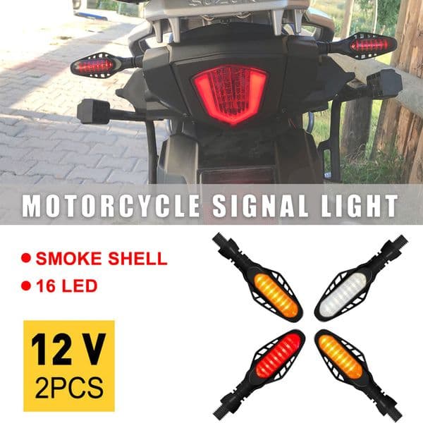 Led Motorcycle Turn Signal Lights Daytime Brake For Versys 1000 K1200s R25 Vfr 800 Vtec Alpha Scooter Z750