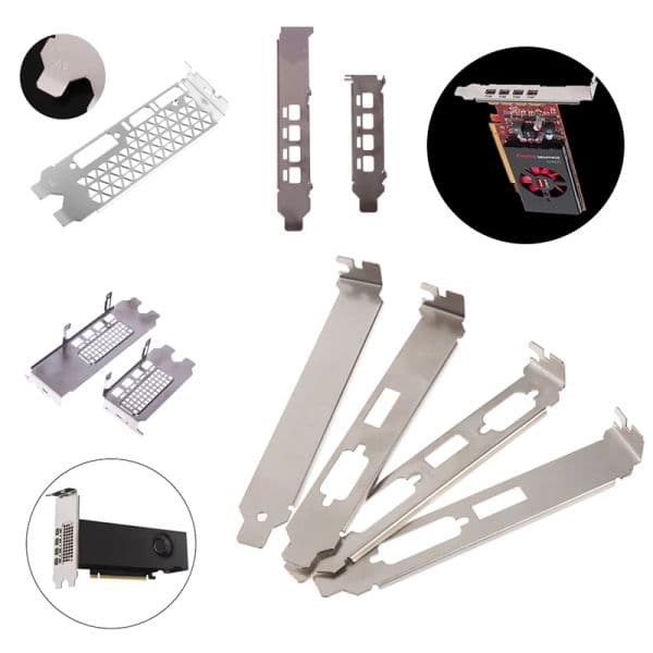 1Pcs High Profile Bracket Adapter DVI VGA Port For Video Card Connector
