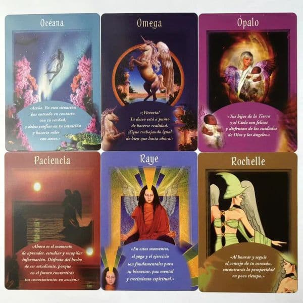 Spanish tarot cards about your life and love with angelic guidance