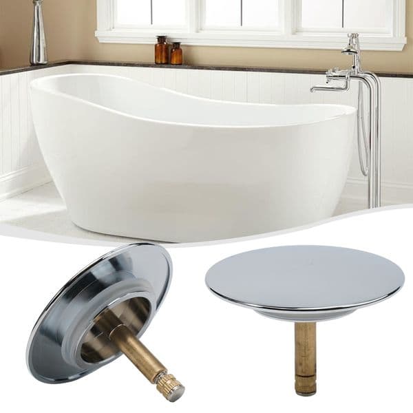 Tub Stopper Manual Lift Type Bathtub Sealing Cover Sink Waste Pop Up Plug Replacement Bathtub Accessories Strainers Nickel