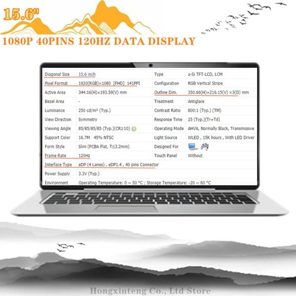 FREE SHIPPING For Asus TUF FX505DU FX505DV FX505DT 120HZ 15.6Inch Laptop LCD Screen Matrix FHD 40PINS LED IPS Non-Touch Display