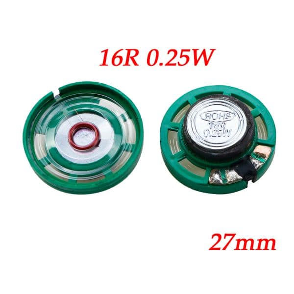 2 piece 16 Ohm 0.25W new 0.5W 16 Ohm External Magnetic Doorbell Toy 2025 Speaker 16R Diameter 21mm 23mm 27mm 29mm 36mm 40mm