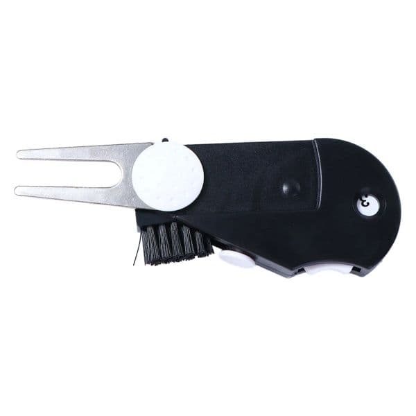 New 5 In 1 Foldable 2025 Golf Divot new Repair Tool with Brush Green Fork Score Counter Golf Pitch Accessories