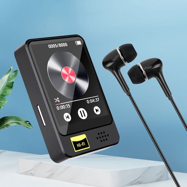8/16/32/64GB Music Player 1.8in Full Touch Screen MP3 MP4 Player Sports MP3 Player Built-in Speaker with 3.5mm Earphone for Kids