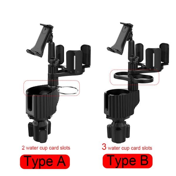 HKNZ Car Tablet Stand Cup Holder Expander Multifunctional Adjustable Drinking Bottle Bracket Removable Mobile Phones Holder