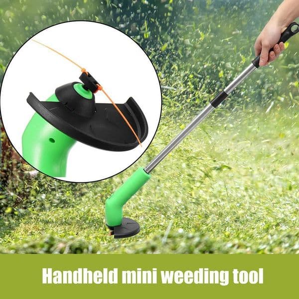 Electric Grass Trimmer Portable Handheld Garden String Pruning Mini Lawn Mower