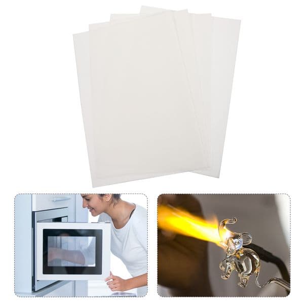 Microwave Kiln Lining Paper Hot Melt Glass Fusing DIY Ceramic Fiber Square Tool Jewelry Pottery Tools