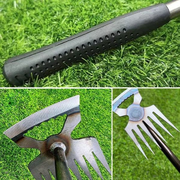 2 IN 1 Manual Weed Remover Tool Grass Rooting Loose Soil Hand Weeding Removal Puller Garden Shovel Gardening Tool