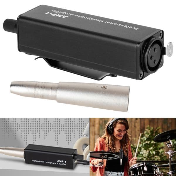 Headphone Amplifier Converter XLR To 3.5MM Audio Interface Mini Portable Headphone Amplifier Used In Stage Performance Studio