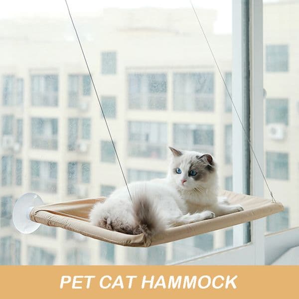 Hammock Aerial Hanging Cat Cats Bed House Kitten Climbing Frame Sunny Window Seat Nest Bearing 20kg Pet Accessories ddmythur