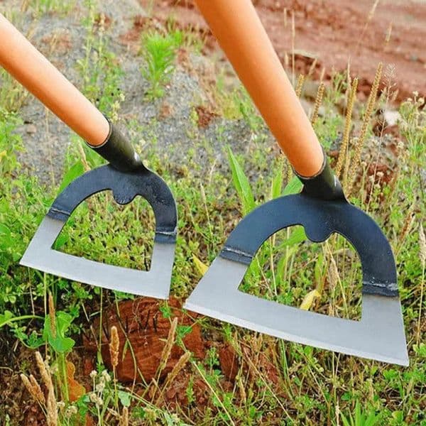 Hollow Hoe Thickened Steel Hoe Weeding Tool Agricultural Long Handle Hoe Large Eye Hoe Gardening Tools