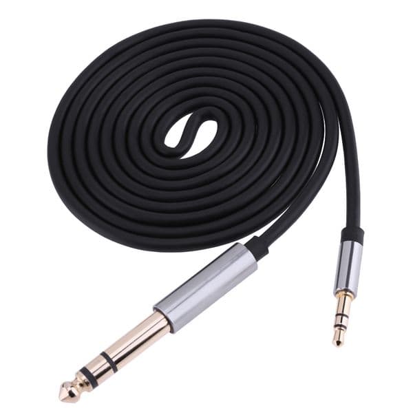 3.5mm Male to 6.35mm Male Stereo Audio AUX Adapter Connector Jack Cable