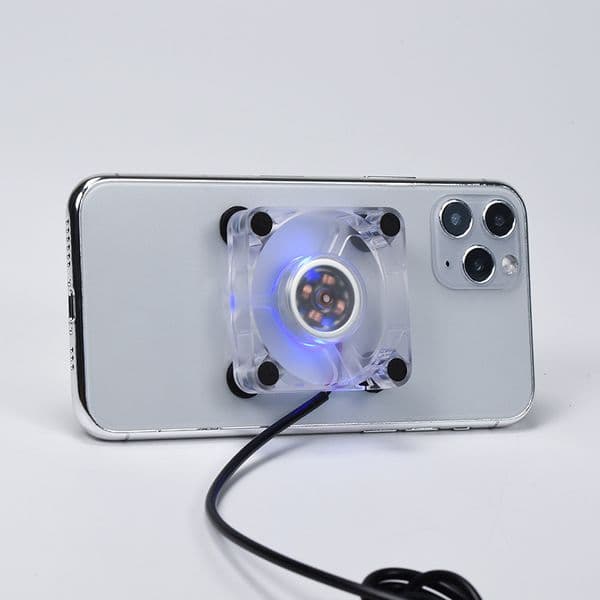 Mini Mobile Phone Cooling Fan Radiator Portable USB Charging Game Video Cooler Cell Phone Cool Heat Sink With Sucker 50x50x11mm