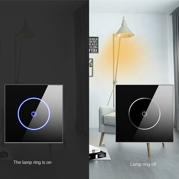 Wifi Tuya Smart Switch 10A EU 1/2/3Gang Light Switch APP Remote Voice Control Smart Lighting Touch Sensor Switch Smart Home