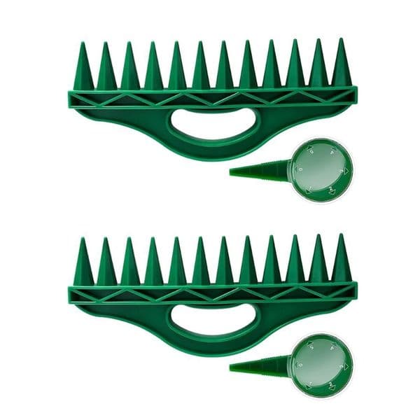 Garden Seed Dispenser Seeder Planters Tool Set 12 Holes Garden Seed Spacers with Adjustable Garden Hand Planters Tool 40JA