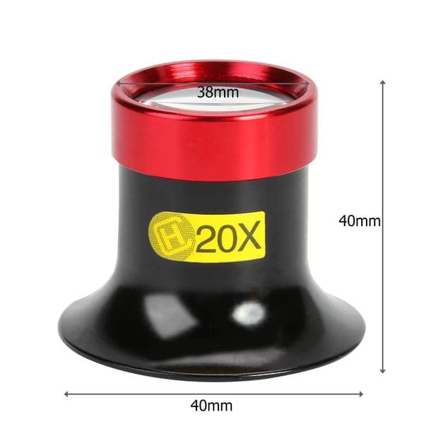 20X Glass Lens Magnifying Watch Jewelry Repair Tool Magnifier for Watchmakers