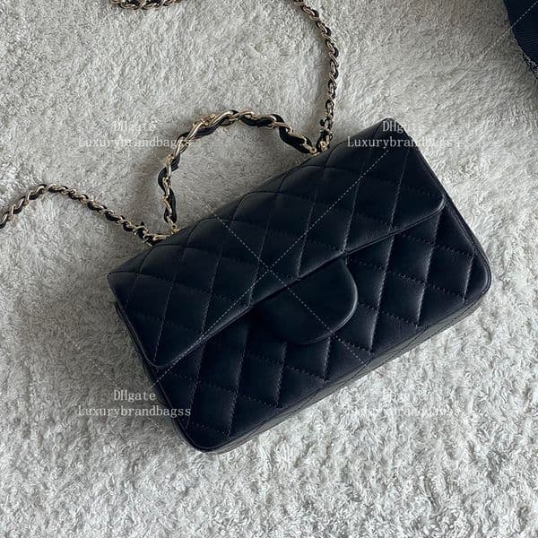 10A Top Quality Flap Bag With Top Handle Crossbody Bag Designer Women Mini Handbag With Box C033E