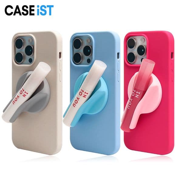 CASEiST Magnet Lip Gloss Phone Holder Strong Magnetic Back Case 360 Rotate Lipstick Lip Balm Grip Makeup Mount Bracket Stand Universal Mobile Clip For iPhone Android