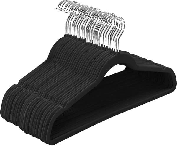 Velvet Hangers Suit Hangers Non Slip Velvet Hangers 360 Degree Swivel Hook Strong Durable Hanger for Coats Pants Dress Clothes ZZ