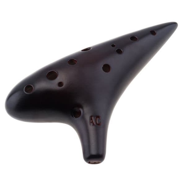 12 Hole Alto Tone C Key Ocarina Flute Ceramic Legend of Ocarina Professional Musical Instrument Tools Smoked Fluta Ocarina