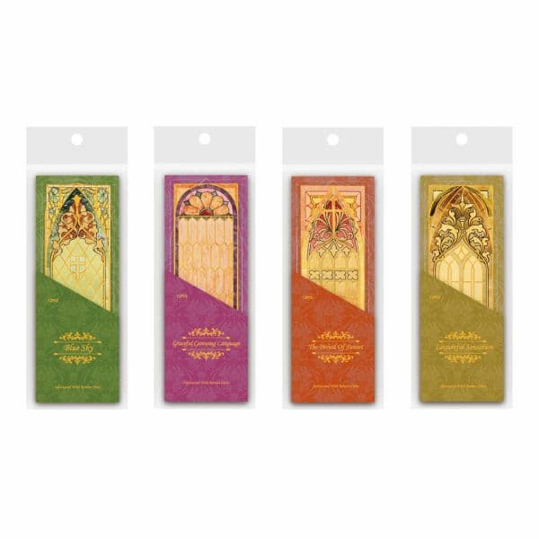 12pcs Vintage Bookmark Sticker Pack Gothic Book Marks Retro Church Stationery Antique Bookmarks Set for Students School Supplies