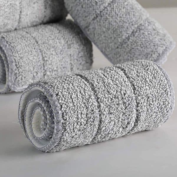 4pcs Microfiber Mop Pad Replacement Microfiber Washable Spray Mop Dust Mop Household Mop Head Cleaning Pad Grey Color Accessory