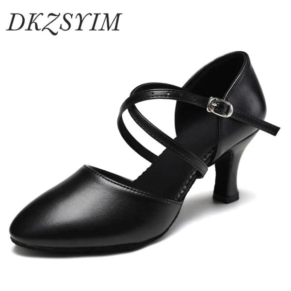 DKZSYIM Salsa Tango Latin Dance Shoes Girls Women's Ballroom Tango Salsa Latin Dance Shoes Including Rubber Sole Free Shipping