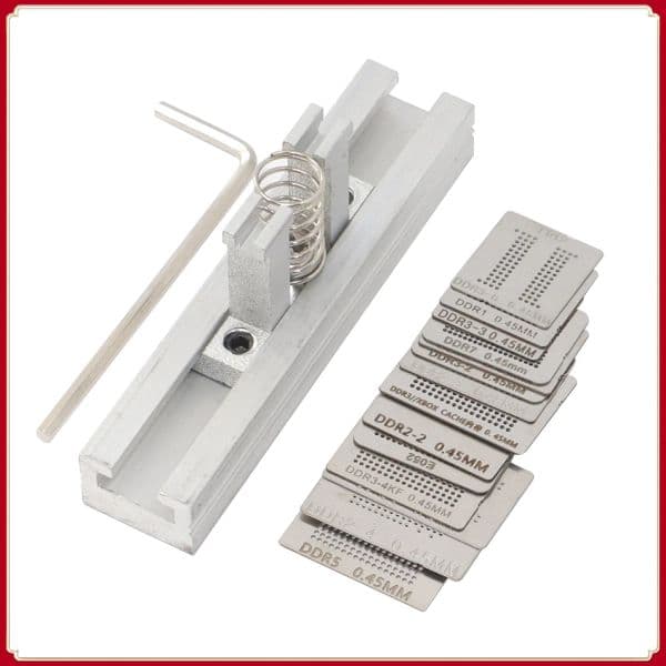 14pcs lot full set BGA Reballing Stencil dedicate kit for DDR DDR2 DDR2-2 DDR2-3 DDR3-2 DDR3-3 DDR5 DDR7