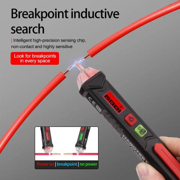 Digital AC Voltage Detector Smart Non-Contact Tester Pen Meter 12-1000V/48V-1000V Electronic Tester Electric Sensor Test Pen