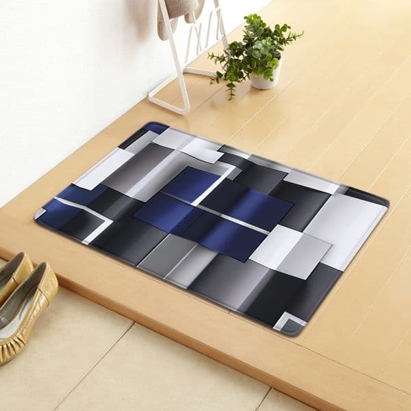Bedroom Floor Mat Home Hallway Entrance Doormat Kitchen Bathroom Door Decor 3D Carpet Bath Shower Room Bathtub Non-Slip Foot Rug
