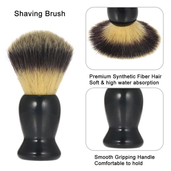 Shaving Brush Stand & Bowl Set Metal Shaving Brush Holder Soap Bowl Mug Plastic for Men Beard Removal Tools Shaving Tools Sets