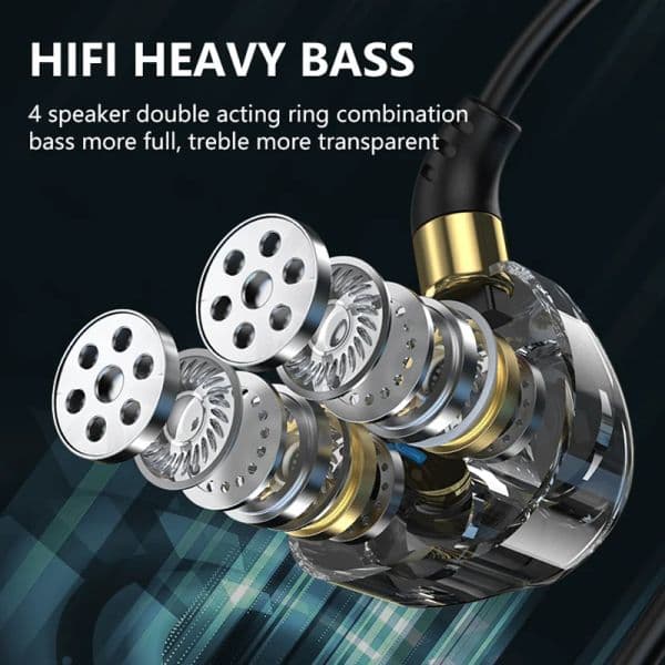 Ergonomic Type-C/3.5mm Wired Recording Headset Bass Stereo Surround Headset Earphones Handfree with Mic For Xiaomi Huawei IPhone