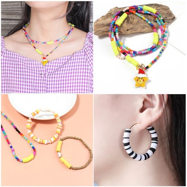Polymer Clay Beads Box for Jewelry Making Accessories DIY Earring Bracelets Necklace Craft Jewelry Kits For Children Gift