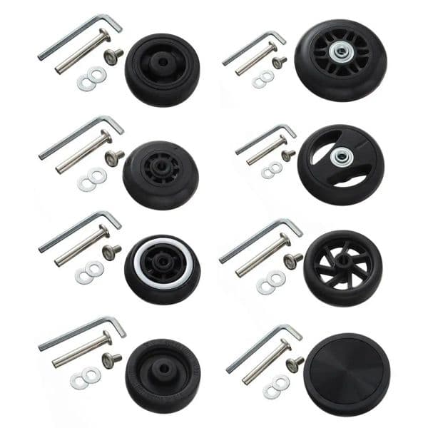 Replace Wheels With Screw For Travel Luggage Suitcase Universal Caster Wheels Axles Repair Kit Silent Caster Wheel DIY Repair