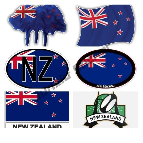 Personality Decor New Zealand Flag Vinyl Decal new Map 2025 Styling Sticker New Zealand NZ Travel Truck Van Bumper Accessories