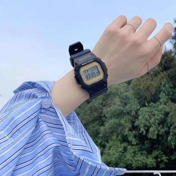Digital Wristwatches Square Women Men Watches Sports Silicone Electronic Wrist Clock Kids Watch Reloj Mujer Clocks Dropshipping