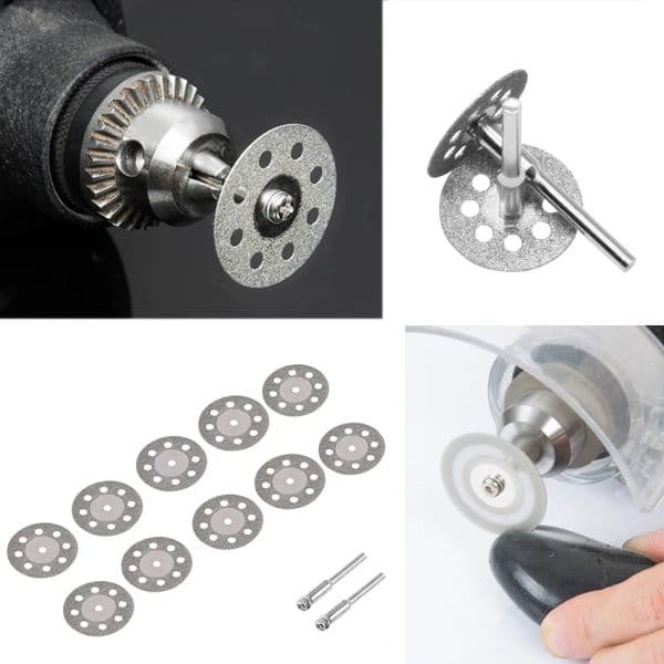 Diamond Cutting Disc Circular Saw Blade Wheels Rotary Tool for Dremel Mini Drill Mandrel Cutoff Wood Stone Plastic Glass Tile