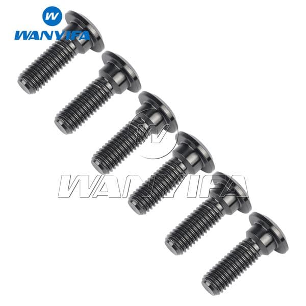 Wanyifa Titanium Bolt M8x20 22 25 30 33 35 40mm Allen Key Fit for GSXR Disc Brake Rotor Screws 6pcs