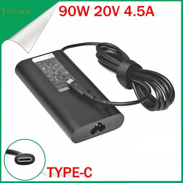 New 20V 4.5A 90W USB Type C Power Ac Adapter Charger Laptop for Latitude 5280 5480 5580 LA90PM170 TDK33 0TDK33