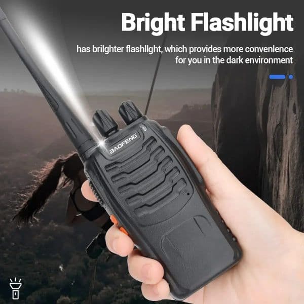 2PCS Baofeng BF-888S Handheld Intercom Communicator Bidirectional 5W UHF 400-470MHz Professional Radio 16 Channel Communication