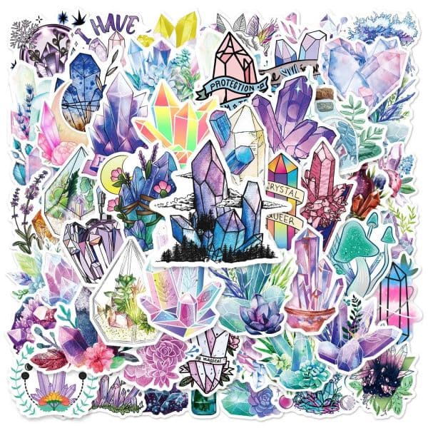 Hot Sale Crystal Graffiti 10/25/50pcs Bohemian Boho Stickers for DIY Scrapbook Suitcase Water Bottle Phone Laptop Guitar Car