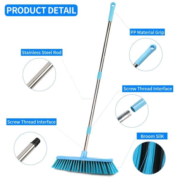Large Outdoor Floor Scourer Household Cleaning Floor Tools Stainless Steel Brush Pool Cleaning Brush Widened Bathroom Cleaning 8f02e