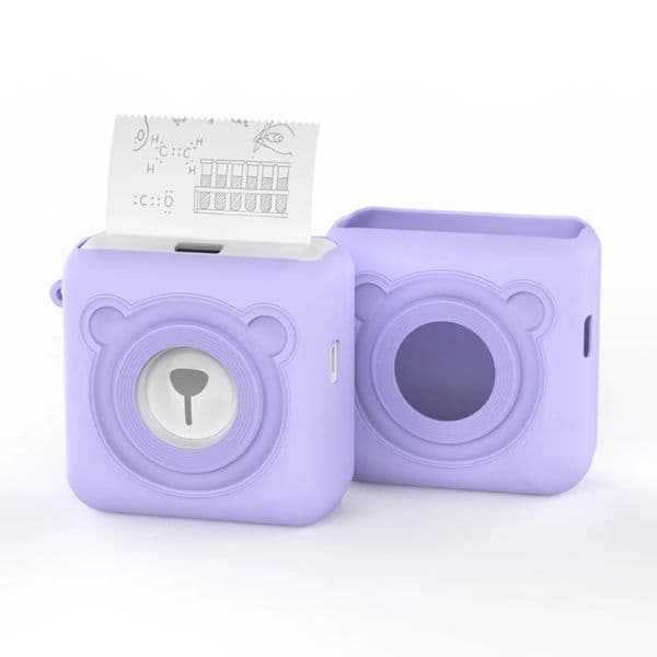 Soft Silicone Case Cover for PeriPage A6 Thermal Printer with Strap Waterproof Anti Dust Shockproof Anti-Scratch Protective Case