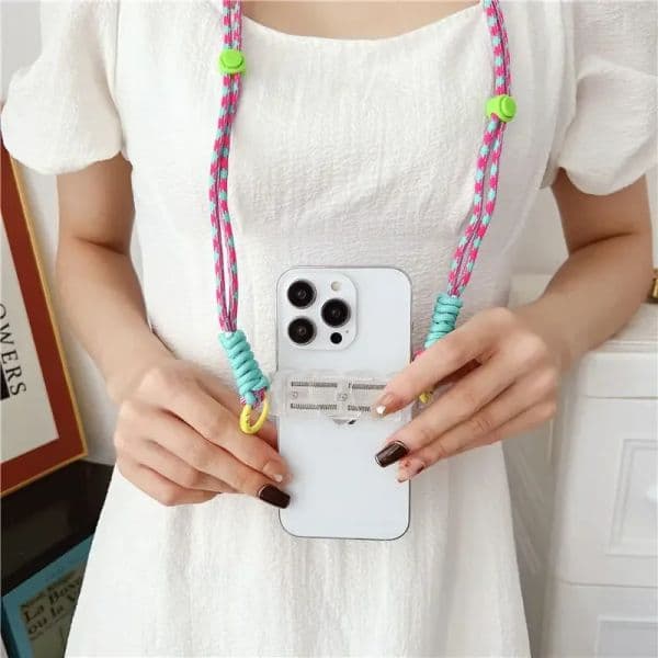 DIY Messenger Bag Chain Mobile Phone Back Clip Bracket Detachable Straps Anti Lost Lanyard for iPhone Samsung Mi Universal Clips