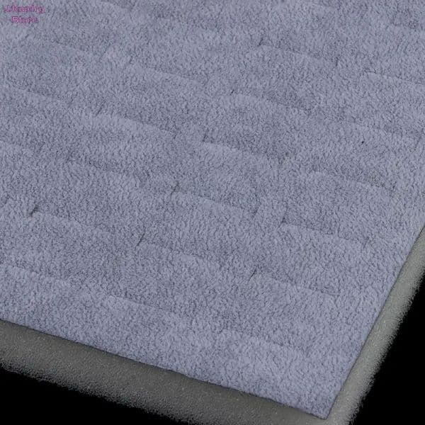 1PC Jewelry Foam Tray DIY Inserts Liners Gray/Black Velvet Jewellery Rings Bracelet Watch Showed Case Earrings Hole Tray