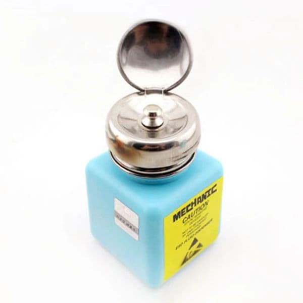 Mechanic 180ml 100ml Empty Plastic Liquid Alcohol Bottle ESD Fluid Dispenser for Phone Repair PCB Motherboard Cleaning Container