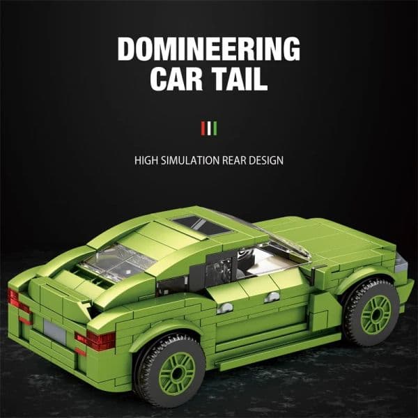 452pc City Champions Sports Car Assemblage Building Blocks DIY Racing Vehicle Model Bricks Boys Educational Toys Birthday Gifts