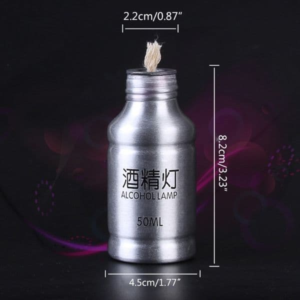Portable Mini 50ml Aluminum Alloy for BURNER Lamp Chemistry Lab Equipment Test Tube Heating Tool